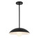 Umbra One Light Pendant in Black/Opal Glass (347|PD10814-BK/OP)