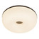 Jada LED Flush Mount in Black/Opal Glass (347|FM69012-BK/OP)