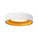 Nix LED Flush Mount in White/Gold (347|FM0702605WHGD)