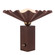 Furrow One Light Table Lamp in Burgundy (452|TL354116BGD)