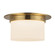 Mineral Two Light Flush Mount in Patina Brass/Opal Glass (452|FM360115PTBOP)