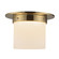 Mineral One Light Flush Mount in Patina Brass/Alabaster (452|FM360085PTBAR)