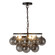 Faye Three Light Chandelier in Matte Black/Smoked Solid Glass (452|CH654318MBSM)