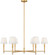 Greard Six Light Chandelier in Gild | Gild (454|AC1206GD)