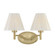 Rosa Two Light Bathroom Vanity in Noble Brass (51|8-6081-2-127)