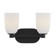 Baldwin Two Light Bathroom Vanity in Matte Black (51|8-1245-2-BK)