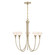 Florena Five Light Chandelier in Noble Brass (51|1-5082-5-127)