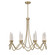 Sofia LED Chandelier in Noble Brass (51|1-1799-8-127)