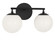 Nube Two Light Vanity in Midnight Black (1|GLV1842MBK)