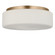 Axira Two Light Flush Mount in Satin Brass (1|GLF1992SBE)