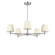 Vilera Five Light Chandelier in Brushed Nickel (1|GLC1865BNE)
