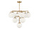 Nube Ten Light Chandelier in Satin Brass (1|GLC18010SBE)