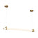 Sorelle LED Linear Chandelier in Legacy Brass (7|2506-732-L)