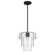 Velique One Light Pendant in Dark Matte Black (7|19615-899)