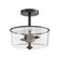 Fuller Two Light Semi Flush/Pendant Convertible in Black (16|5692CLBK)