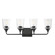 Hudson Four Light Bath Vanity in Black (16|12884CLBK)