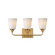 Hudson Three Light Bath Vanity in Natural Aged Brass (16|12883SWNAB)