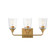 Hudson Three Light Bath Vanity in Natural Aged Brass (16|12883CLNAB)