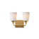 Hudson Two Light Bath Vanity in Natural Aged Brass (16|12882SWNAB)