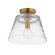 Hudson One Light Pendant in Natural Aged Brass (16|12880CLNAB)
