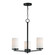 Lateral Three Light Chandelier in Black (16|10287SWBK)