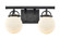 Downtown Urban Two Light Bath Vanity in Weathered Zinc (405|416-2W-WZ-G201-6)