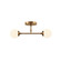 Fusion Two Light Semi-Flush Mount in Brushed Brass (102|FSN-9019-ETCH-BRSS)