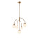 Fusion Five Light Chandelier in Brushed Brass (102|FSN-9010-ETCH-BRSS)