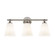 Fusion Three Light Bath Bar in Brushed Nickel (102|FSN-8343-OPAL-NCKL)
