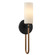 Fusion One Light Wall Sconce in Matte Black w/ Brass (102|FSN-7001-OPAL-MBBR)