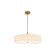 Textile LED Pendant in Brushed Brass (102|FAB-9312-CREM-BRSS)