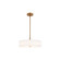 Textile LED Pendant in Brushed Brass (102|FAB-9311-WHTE-BRSS)