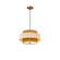 Textile Three Light Pendant in Brushed Brass (102|FAB-9027-CREM-BRSS)