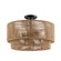 Eco Four Light Semi-Flush Mount in Matte Black (102|ECO-8301-MBLK)