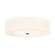 Acryluxe Six Light Flush-Mount in Matte Black (102|ACR-9733-OPAL-MBLK)