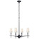 Pippa Four Light Chandelier in Aged Iron (268|TOB 5736AI-L)
