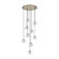 Pallina Nine Light Chandelier in Winter Brass (33|529553WBBC)