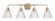 Pleated Four Light Vanity in Premium Bronze (46|61104-CPZ)