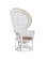Emanuelle Armchair in White/Natural (142|7000-1072)