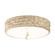 Trellis Three Light Flush Mount in Putty Patina And Silver Leaf Orb (175|FM1238-16)