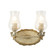Trellis Two Light Vanity in Putty Patina And Silver Leaf (175|BB1238-2)