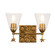 Star Two Light Vanity in Gold Leaf (175|BB1002G-2)