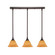Any Three Light Linear Pendalier in Dark Granite (200|25-DG-454)