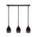 Any Three Light Linear Pendalier in Dark Granite (200|25-DG-426)