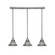 Any Three Light Linear Pendalier in Brushed Nickel (200|25-BN-9105)