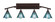 Bow Four Light Bath Bar in Bronze (200|174-BRZ-9325)