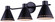 Albie Three Light Vanity in Matte Black (387|IVL1237A03BK)