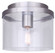 Britton One Light Flush Mount in Brushed Nickel (387|IFM1234A09BN)