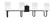 Sandia Four Light Bath Bar in Matte Black (200|6224-MB-310)