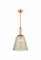 Bleecker One Light Pendant in Aged Brass (70|2413-AGB)